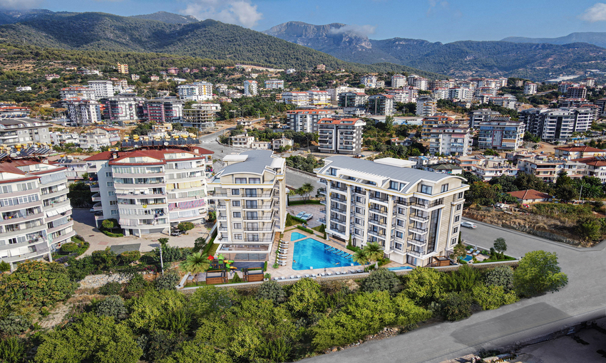 Residential complex with private beach in Oba area, Alanya-3941