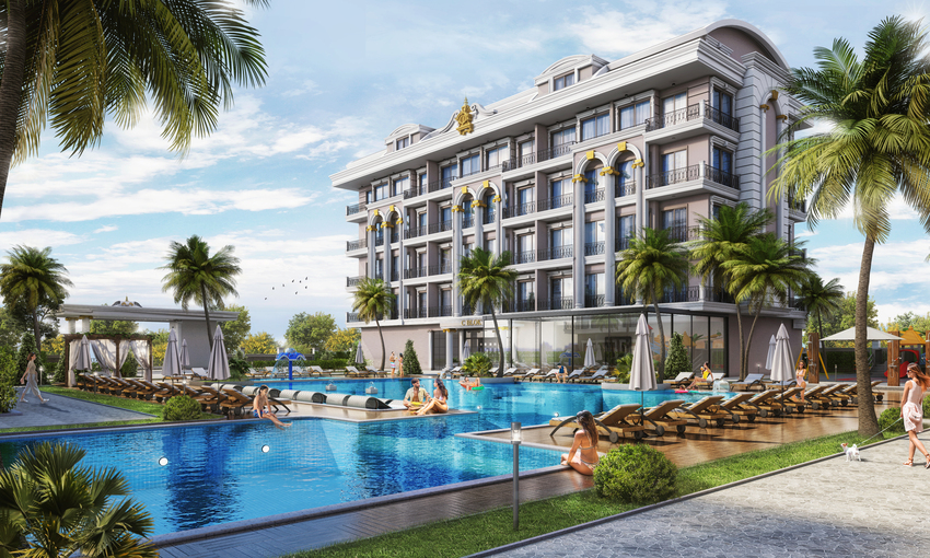 Residence complex with full facilities in Oba, Alanya-3942