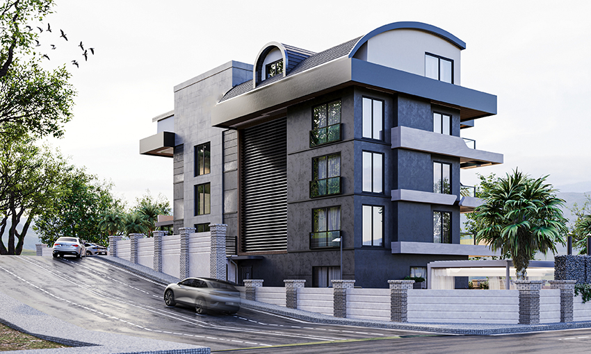 Modern apartments in a convenient location in Cikcilli, Alanya-3943